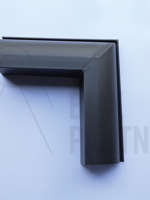 Gering, 1/4 rund, udv. 400, 90°, Zink, VM Anthra, 0,70
