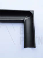 Gering, 1/2 rund, udv. 333(12"), 90°, Zink, VM Anthra, 0,80