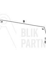 Fodblik, ALU, Dyb Sort RAL 9005, 0,80x2000