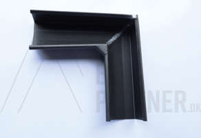 Gering, 1/4 rund, indv. 400, 90°, Zink, VM Anthra, 0,70