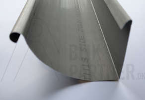 Tagrende, 1/4 rund, 400, Zink, VM Quartz, 0,70x3000
