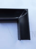 Gering, 1/4 rund, udv. 400, 90°, Zink, VM Anthra, 0,70